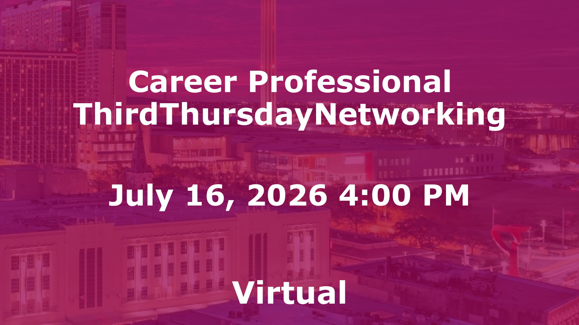 Career Professional ThirdThursdayNetworking event image
